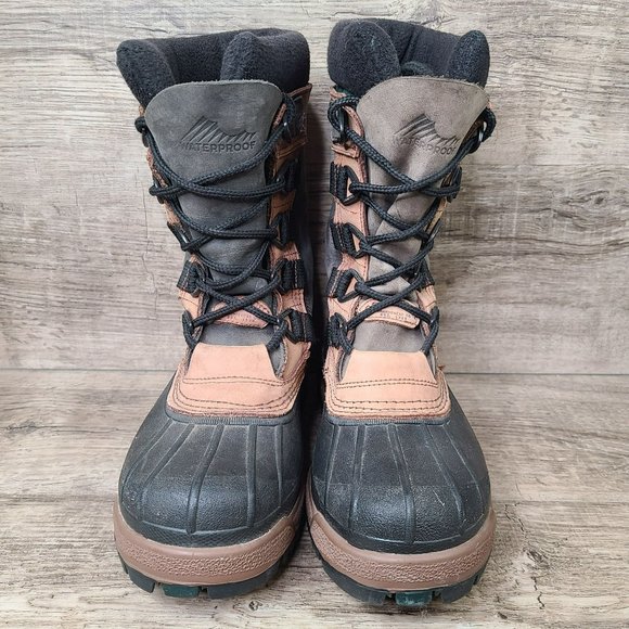 Columbia Bugabison Waterproof Winter Snow Boots Men’s Size 8 Thermolite Leather - Picture 2 of 9